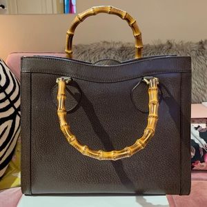 GUCCI vintage bamboo hand bag